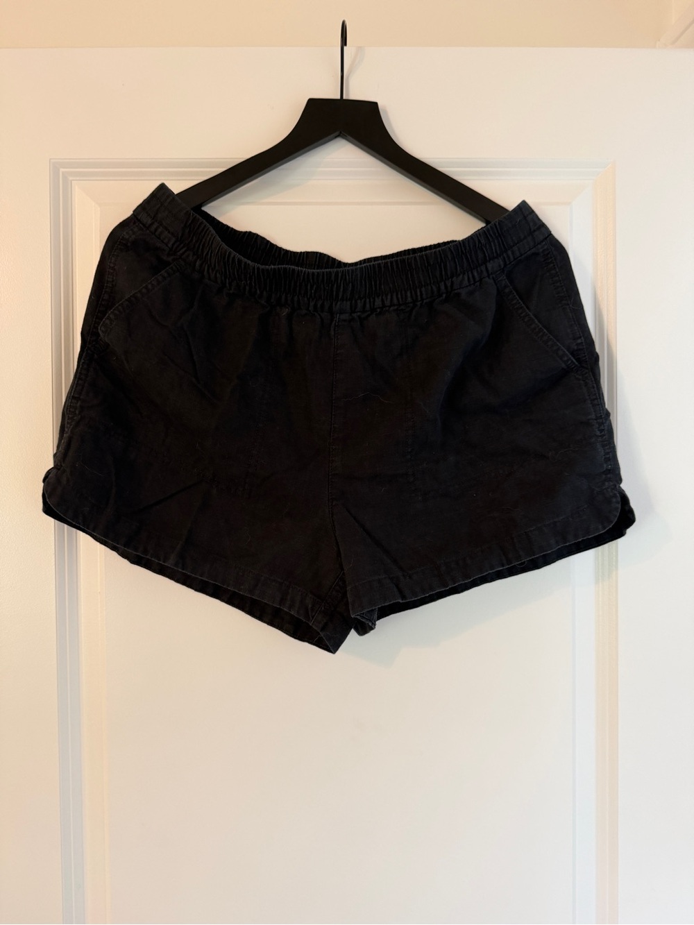 J. Crew Black Elastic-Waist Athletic Shorts